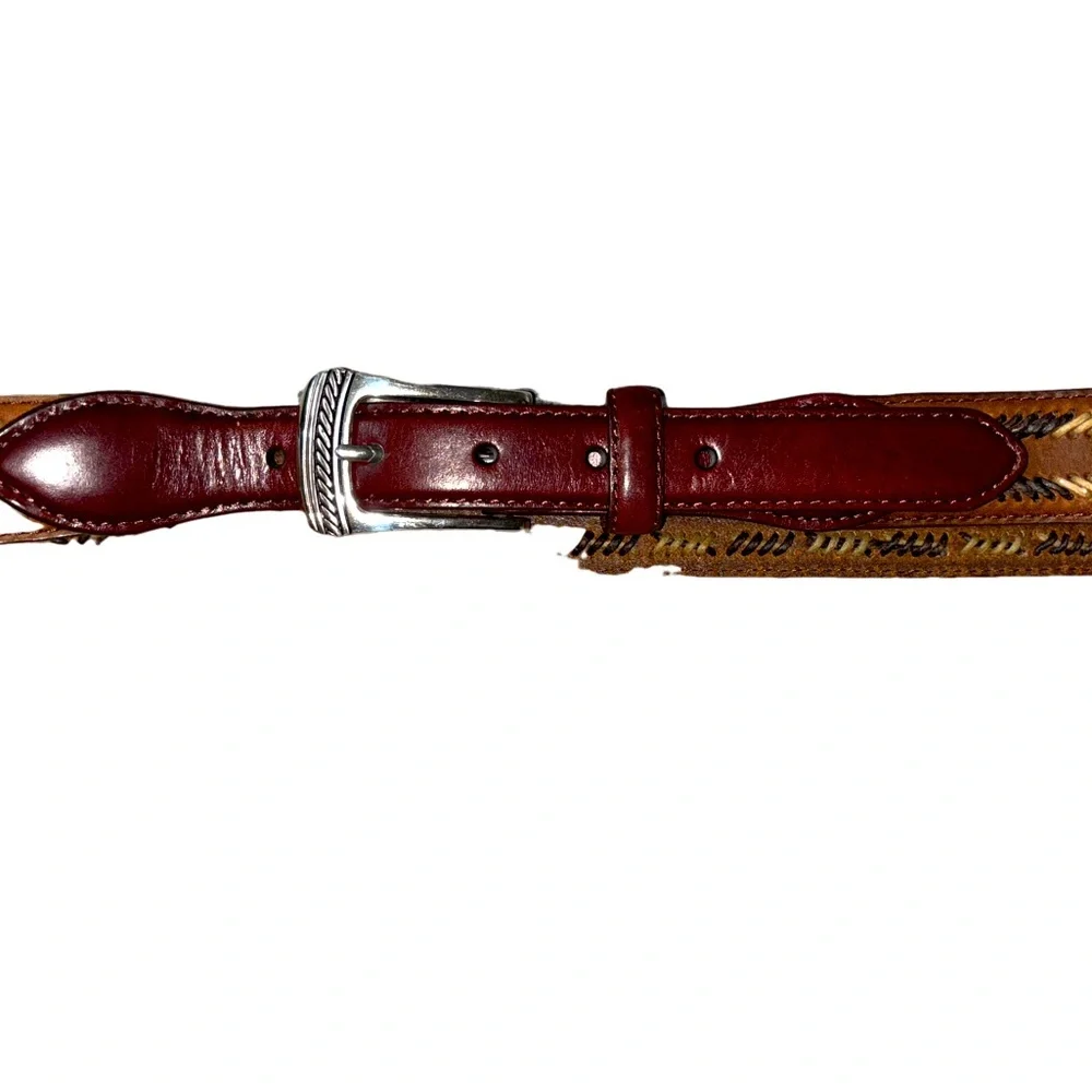 Brighton Leather woven Belt-Men’s size 44